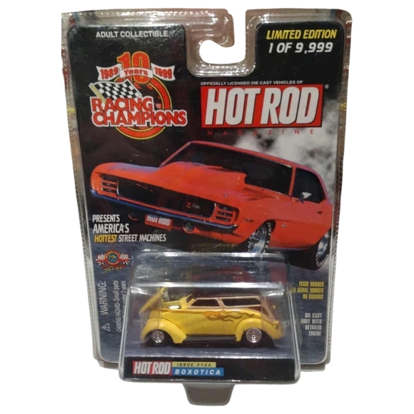 Racing Champions Other - Vintage Racing Champions #124 Hot Rod Magazine Boxotica Woody 1 Of 9,999!